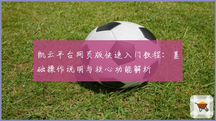 凯云平台网页版快速入门教程：基础操作说明与核心功能解析